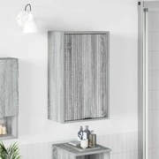 vidaXL Ντουλάπι Μπάνιου Επιτοίχιο Γκρι sonoma 39 x 23.5 x 65 εκ.