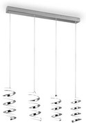 Φωτιστικό Οροφής - Ράγα Laola R34184106 SMD 4x1250lm 4000K 91x150cm Chrome RL Lighting