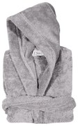 Μπουρνούζι Ενηλίκων Βαμβακερό Medium Casual 5902 Γκρι Das Home