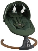 Ηλεκτρικό Ρηλάξ Με Μουσική (0+ Μηνών/Έως 9kg) Bebe Stars Fluffy Forest Green 257-176