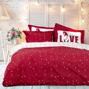 Σεντόνια Υπέρδιπλα (Σετ) Nima Everlove Κόκκινο Χωρίς Λάστιχο 240x260