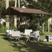 vidaXL Μουσαμάς Κάμπινγκ Αδιάβροχος Καφέ 306x306 εκ.