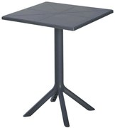 Τραπέζι Κήπου Terrin HM6125.20 60,5x60,5x76,5cm Dark Grey
