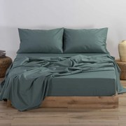 Σεντόνι Μονό Με Λάστιχο (100x200+30) Nef-Nef Homeware Basic Πράσινο