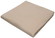 Κουβέρτα Πικέ Βαμβακερή Μονή 170x260εκ. Beige Sanforized Le Blanc 7000800-9