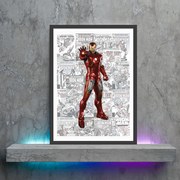 Πόστερ &amp;  Κάδρο Comic Iron Man CM030 21x30cm Εκτύπωση Πόστερ (χωρίς κάδρο)