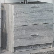 vidaXL Ντουλάπι Νιπτήρα Grey Sonoma 59x37x59 εκ. Επεξεργασμένο Ξύλο