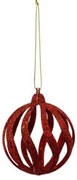 Χριστουγεννιάτικη Μπάλα Waves 07.191994 8cm Red