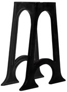 vidaXL Πόδια Τραπεζαρίας Σχήμα «A» με Αψιδωτή Βάση 2 τεμ. Χυτοσίδηρος