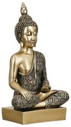 FIGURE BUDDHA SYNTHETIC RESIN ΧΡΥΣΟΧΡΩΜΟ 12X8X22CM 12X8X22CM
