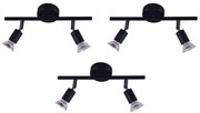 Φωτιστικό Οροφής - Σποτ SE 140-B2 (x3) Saba Packet Black adjustable spotlight+ - 51W - 100W - 77-8841