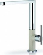 Pyramis Grazia Elegant Μπαταρία Κουζίνας Αναμεικτική Χρωμέ-Beige Με Κεραμικό Δίσκο