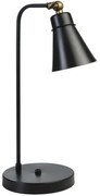 Φωτιστικό Επιτραπέζιο Dora 534LUN5125 Φ18x45cm E14 40W Black Opviq
