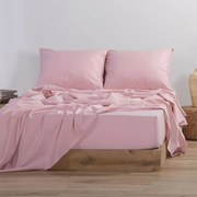 Σεντόνι Με Λάστιχο Basic Pink Nef-Nef Μονό 100x200cm Με Λάστιχο 100% Βαμβάκι