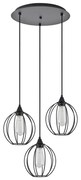 Φωτιστικό Οροφής SE21-BL-B10-3BL-GR2 ADEPT PENDANT Black Metal Grid Pendant+ - 51W - 100W - 77-8757