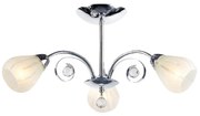 Φωτιστικό Οροφής Τρίφωτο Aca Cardinal FMX51493 Chrome/White