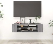 vidaXL Έπιπλο Τηλεόρασης Κρεμαστό Γκρι Sonoma 100x30x26,5εκ Επεξ. Ξύλο