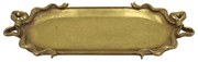 Διακοσμητικός Δίσκος 253-223-514 19,5x12x3cm Gold Πολυρεσίνη