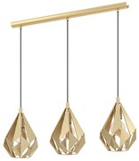 Φωτιστικό Κρεμαστό Eglo 43909 CARLTON Χρυσό Χρώμα (Gold Coloured)