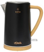 Βραστήρας 2200w 1,7lt Ανοξείδωτος Μαύρος Estia Home Art Oak 06-18887