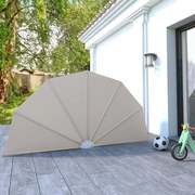vidaXL Σκίαστρο Βεράντας Πλαϊνό Πτυσσόμενο Κρεμ 160 εκ.