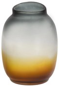 Artekko Sunset Διακοσμητικό Βάζο Χειροποίητο Γυαλί Μαύρο Πορτοκαλί (20.5x20.5x29)cm Artekko 70433