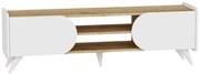Έπιπλο Τηλεόρασης Mindy 550ARN3454 160x40x45cm Oak-White