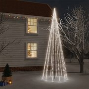 vidaXL Χριστουγεννιάτικο Δέντρο Με Ακίδα 732 LED Ψυχρό Λευκό 500 εκ.