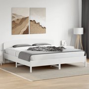 vidaXL Σκελετός Κρεβ. Χωρίς Στρώμα Λευκό 180x200 εκ Μασίφ Πεύκο