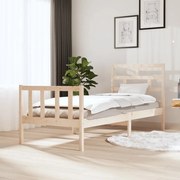 Πλαίσιο Κρεβατιού 75x190 εκ. Μασίφ Ξύλο Πεύκου Small Single 3101308