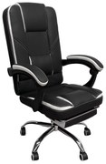 Καρέκλα Γραφείου OPTISEAT Μαύρο/Λευκό PVC/Μέταλλο 67x65x105-115cm