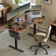 Ηλεκτρικό Γραφείο (140x60x72/120) Με Ρυθμιζόμενο Ύψος Songmics LSD134KD04