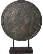 Διακοσμητικό ArteLibre Ρωμαϊκό Νόμισμα Καφέ Polyresin 28x7x36cm Arte-05151508