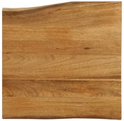 vidaXL Επιφάνεια Τραπεζιού 80x80x2,5 εκ. Live Edge Μασίφ Ξύλο Μάνγκο