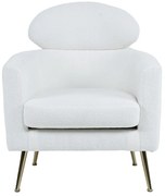 Κάθισμα Home ESPRIT Λευκό Ασημί Μέταλλο 71 x 75 x 95 cm