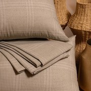 Σετ Σεντόνι Με Μαξιλαροθήκη Polycotton Ημίδιπλο Με Λάστιχο 120x200+32εκ. Odin Beige Casual Line Mini Melinen 20003705