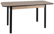 STÓŁ DIEGO II DĄB ARTISAN / CZARNY 105(140)X65 DIOMMI-80-3573