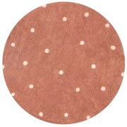 Στρογγυλό Χαλί All Season (Φ140) Lorena Canals Dot Chestnut