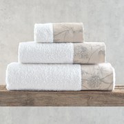 Πετσέτες Μπάνιου (Σετ 3τμχ) Rythmos Aurora 500gsm Λευκό ΣΥΣΚΕΥΑΣΙΑ ΚΟΥΤΙ