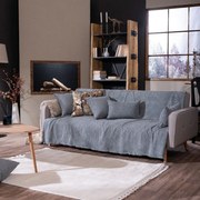 Ριχτάρι Michigan 04 Grey Teoran Διθέσιο 180x250cm Βαμβάκι-Ακρυλικό