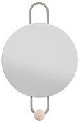 Καθρέπτης Τοίχου Με Κρεμάστρα PT3612GR Bright D.20cm Grayed Jade Present Time Metal, Glass