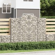 vidaXL Συρματοκιβώτια Τοξωτά 4 τεμ. 200x50x160/180 εκ. Γαλβαν. Ατσάλι