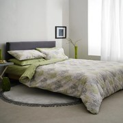 Σεντόνια Silvia-1 (Σετ 3τμχ) Green Vesta Home Μονό 170x260cm 100% Βαμβάκι