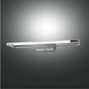 Φωτιστικό Τοίχου Led Rapallo 3552-21-138 Chrome Fabas Luce Μέταλλο, Μεθακρυλικό