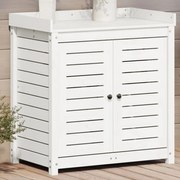 vidaXL Τραπέζι Κηπουρικής με Ράφια 82,5x50x86,5 εκ. Μασίφ Ξύλο Πεύκου