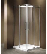KARAG  STOCKBATHROOM Καμπίνα τετράγωνη με διάφανο κρύσταλλο ELIXIR 100 KARAG 70x70x190cm KARAG-5206836546674