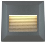 Φωτιστικό Τοίχου Salmon 80201840 Led 2W 3000-6000K 100lm 12.4x12.4cm Anthracite ItLighting