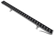 Wall Washer LED GENIUS 48W IP66 Μπλε 100cm Μαύρο 05112 Globostar 05112 Μαύρο