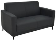 Intrahome Καναπές διθέσιος Sidica I Intrahome PU σε μαύρη απόχρωση 135x78x83εκ | SKU: INTRAPA-170111196