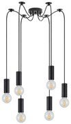 Φωτιστικό Οροφής  SE21-BL-4-BL6 ADEPT TUBE Black Pendant+ - 51W - 100W - 77-8477